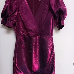 Adelyn Rae Deep Purple Dress